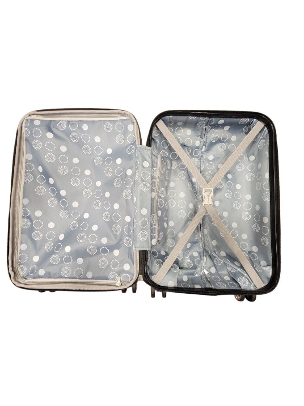 Rockland Melbourne 20" Expandable Spinner Suitcase Hard Shell Luggage Champagne - Picture 5 of 7